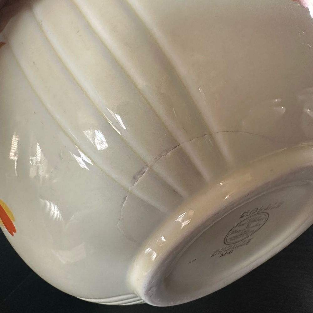 Vintage HALL’S autumn tea/ autumn leaf bowl